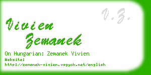 vivien zemanek business card